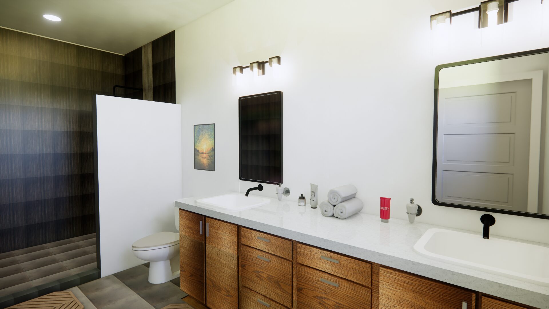 PRIMARY BATH_01 New Ryse Sustainable Design | NEHALEM TOP OF HILL HOME